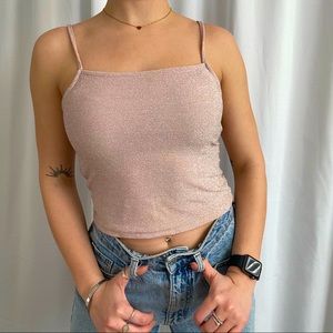 Women’s Sparkly Spaghetti Strap Top